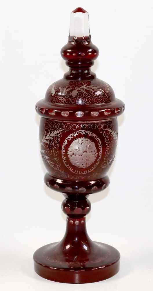 Große Abbildung Nr.1: 137-2189 Deckelpokal: (Varia, Glas)