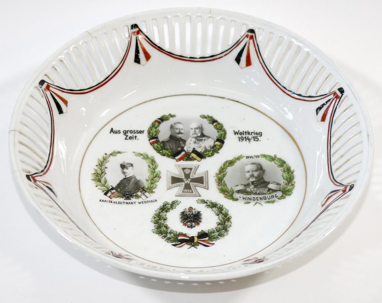 Große Abbildung Nr.1: 137-2222 Patriotische Schale: (Varia, Schalen)