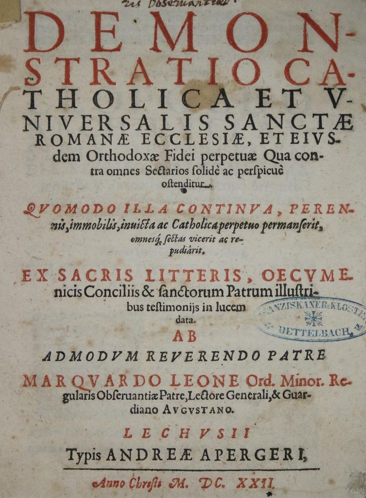 Große Abbildung Nr.1: 137-226 Leo,M.: (Alte Drucke, Handschriften und Theologie)