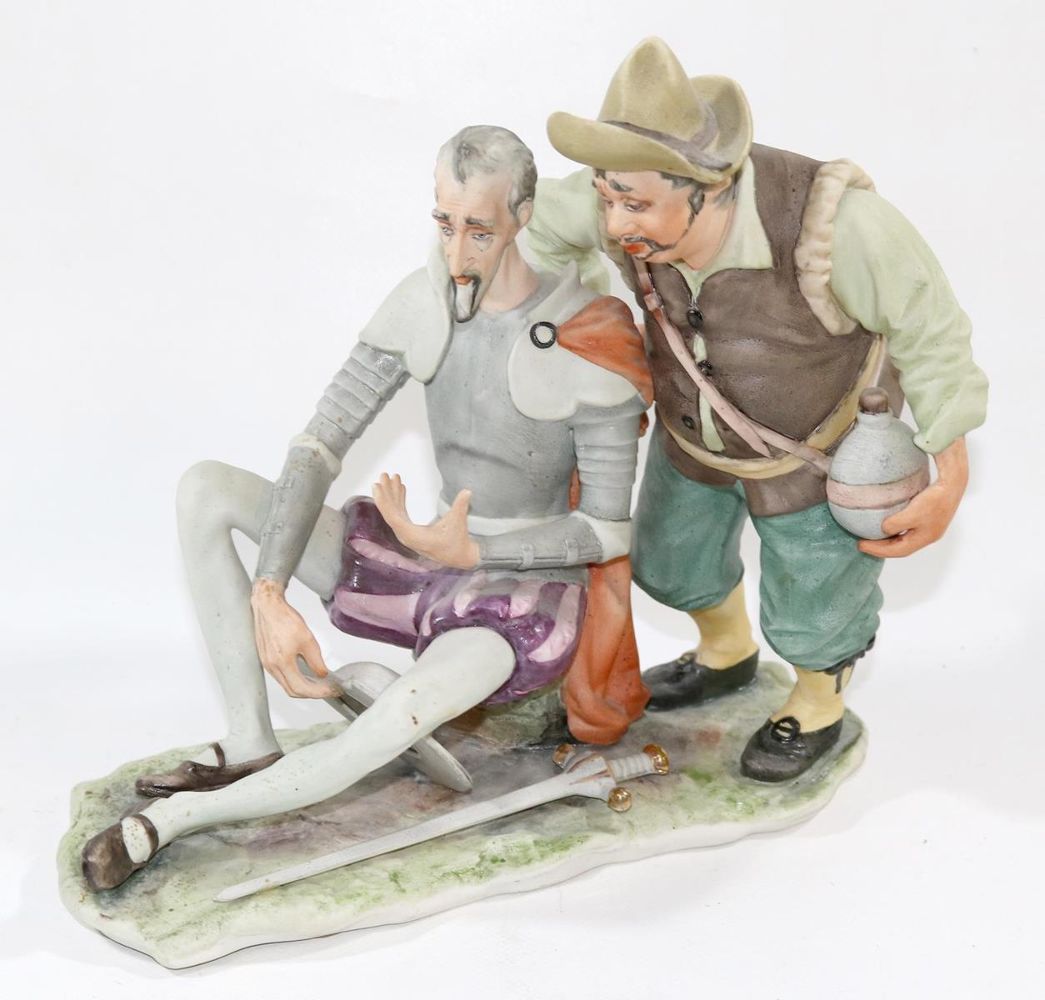 Große Abbildung Nr.1: 137-2341 Don Quiote u. Sancho Panza.: (Porzellan u. Keramik)