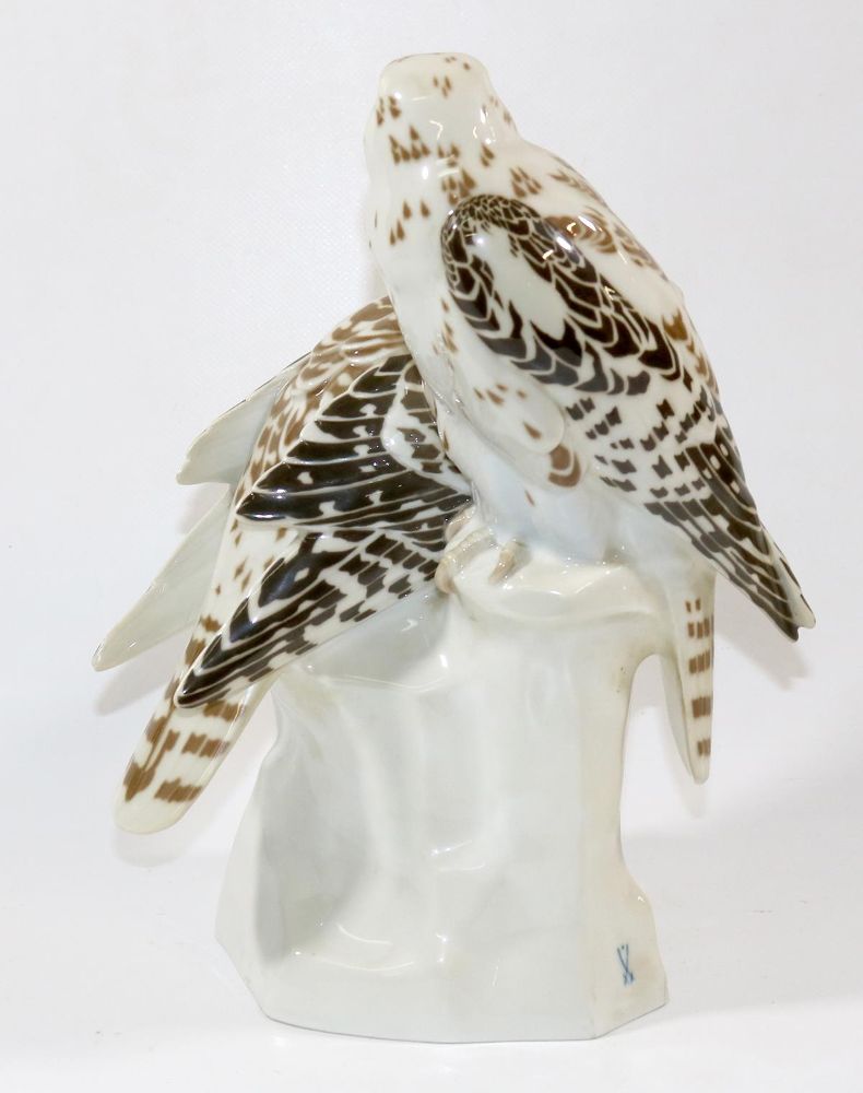 Große Abbildung Nr.2: 137-2369 Edelfalkenpaar, Meissen.: (Porzellan u. Keramik, Meissen)
