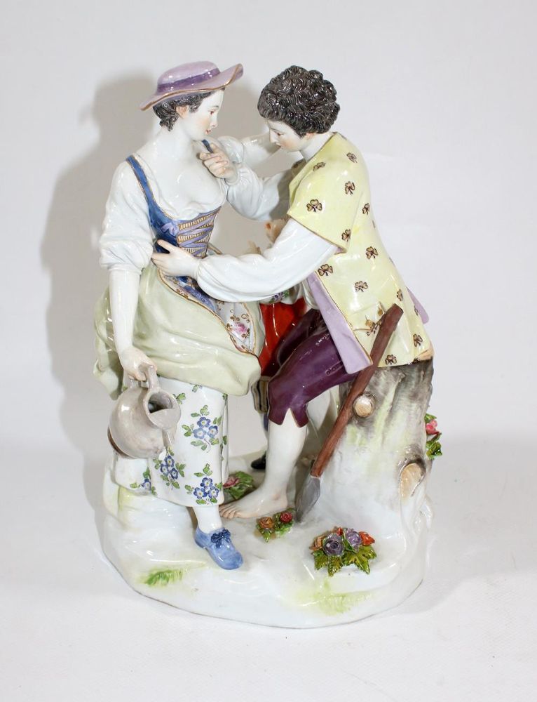 Große Abbildung Nr.1: 137-2370 Gärtnergruppe Meissen,: (Porzellan u. Keramik, Meissen)