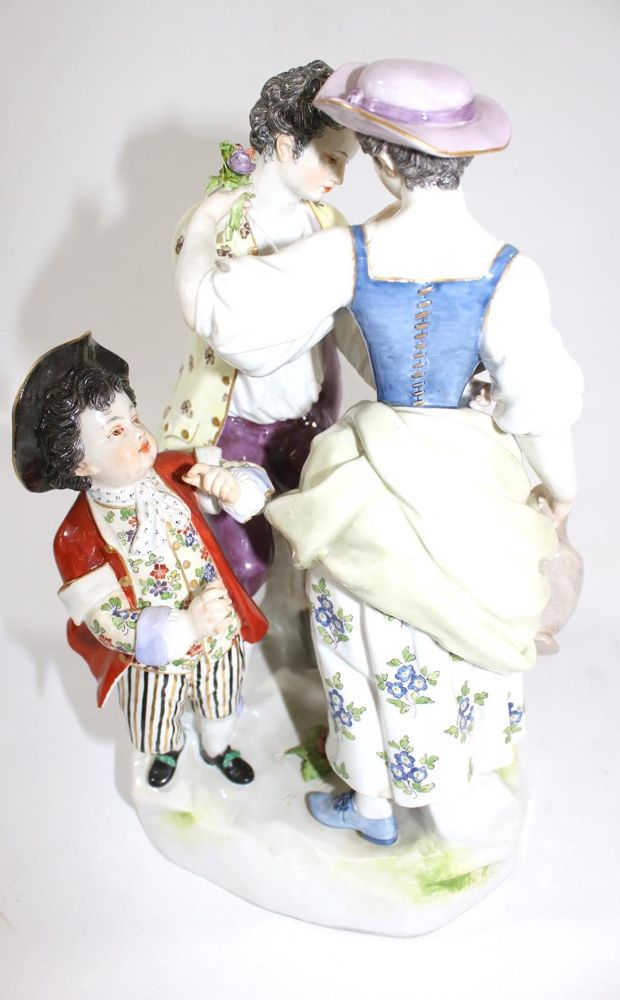 Große Abbildung Nr.3: 137-2370 Gärtnergruppe Meissen,: (Porzellan u. Keramik, Meissen)