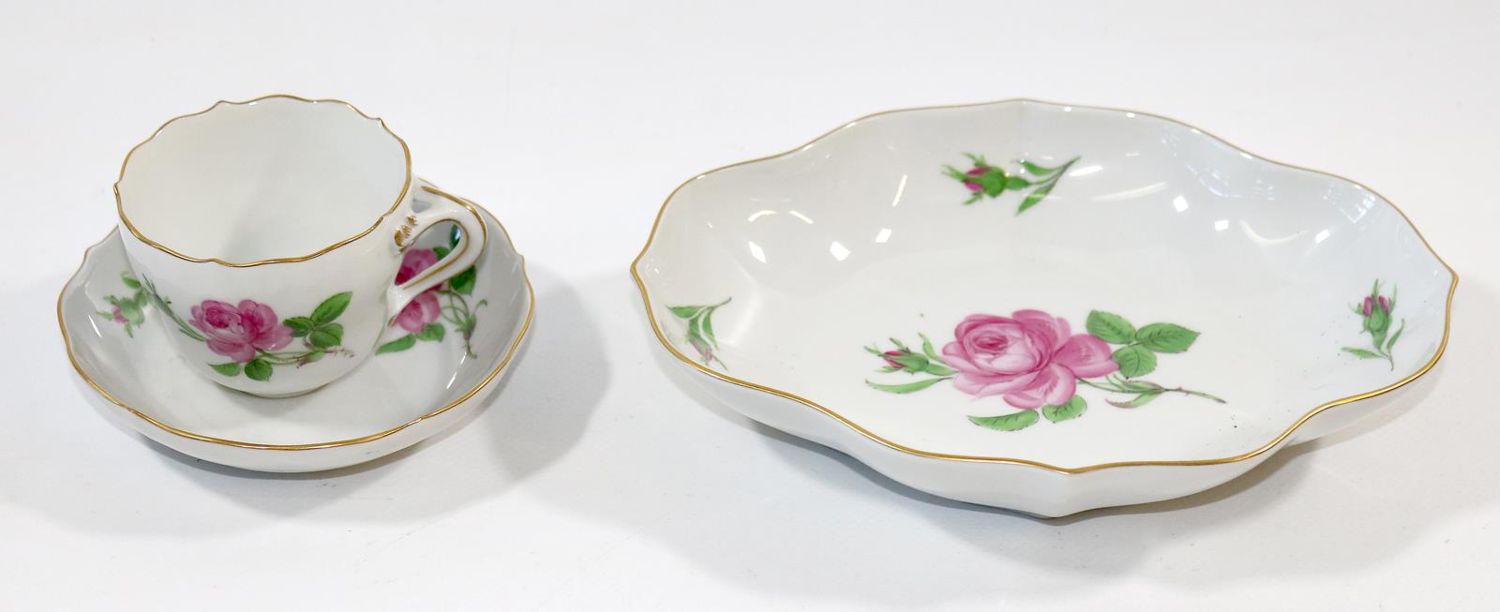 Große Abbildung Nr.1: 137-2375 Meissen fünf Teile.: (Porzellan u. Keramik, Meissen)