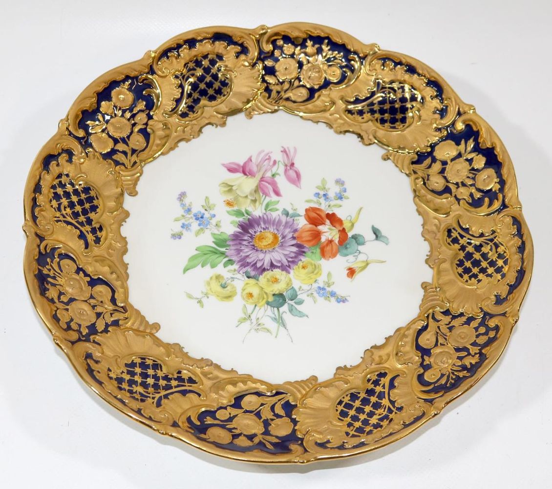 Große Abbildung Nr.1: 137-2379 Meissen Prunkteller.: (Porzellan u. Keramik, Meissen)