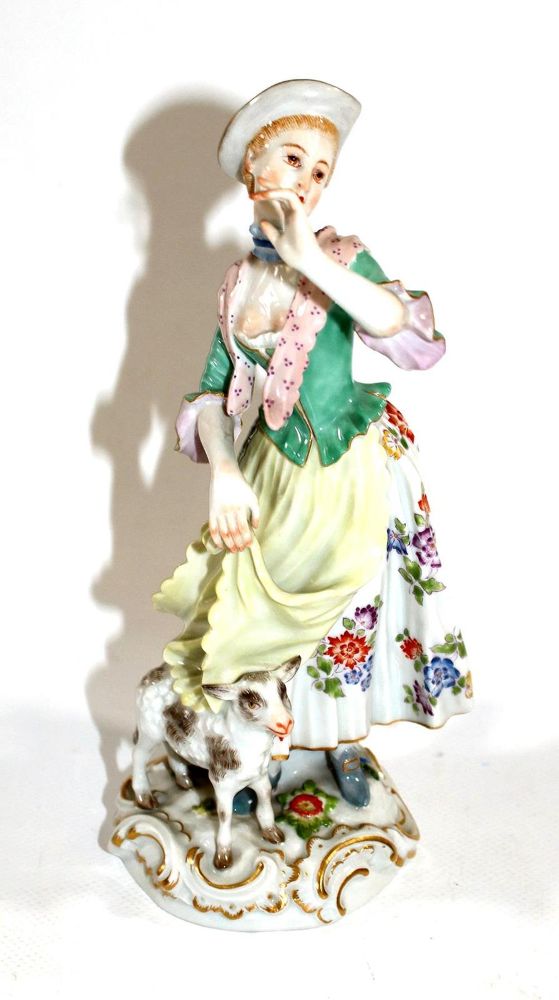 Große Abbildung Nr.1: 137-2382 Meissen Schäferin.: (Porzellan u. Keramik, Meissen)