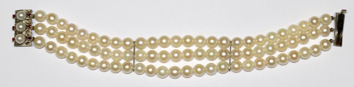 Große Abbildung Nr.2: 137-2413 Perlenarmband mit: (Schmuck)