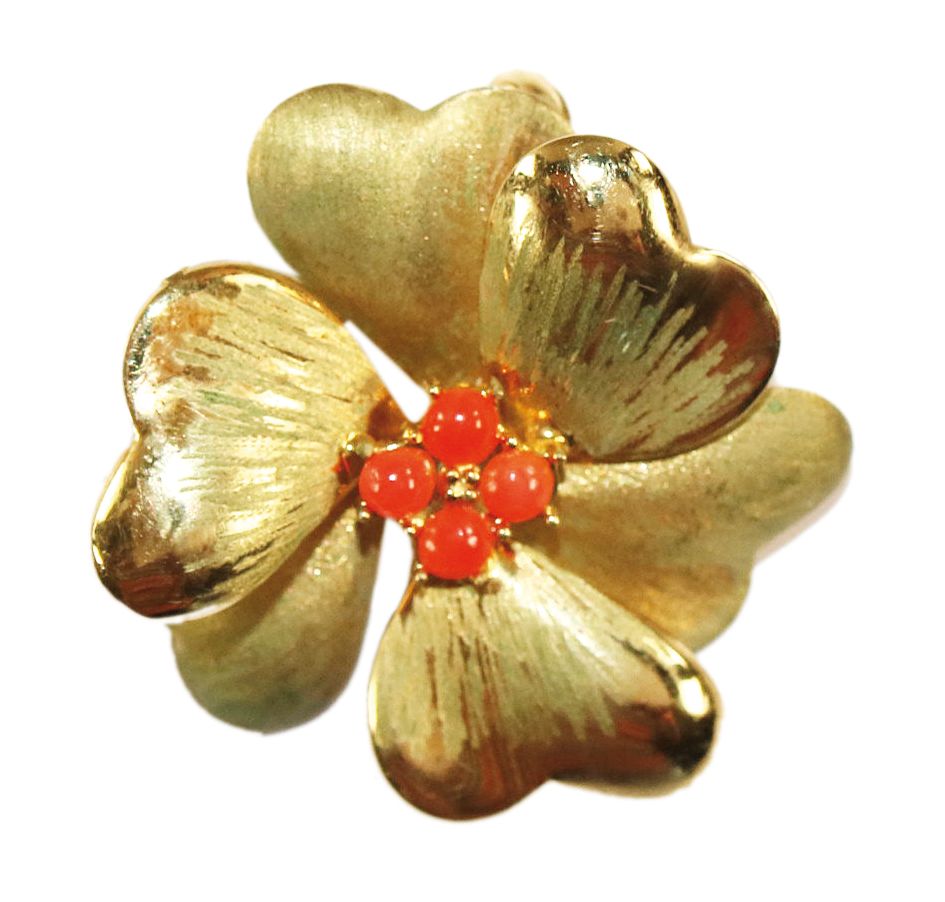 Große Abbildung Nr.1: 137-2415 Andreas Daub Goldbrosche: (Schmuck, Pforzheim)