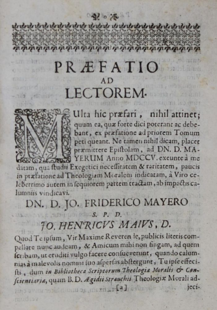 Große Abbildung Nr.1: 137-242 Majus,J.H.: (Alte Drucke, Handschriften und Theologie)