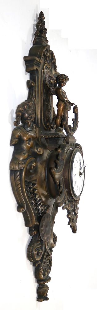 Große Abbildung Nr.2: 137-2528 Kartelluhr Bronze: (Uhren)