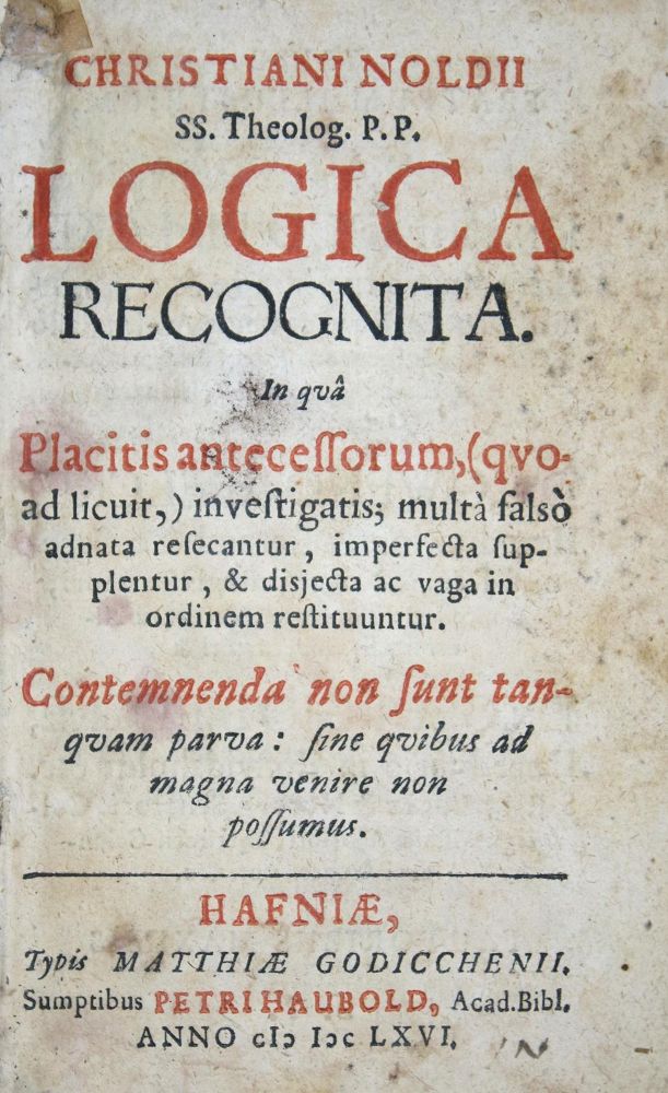 Große Abbildung Nr.1: 137-257 Nold(ius),C.: (Alte Drucke, Handschriften und Theologie)