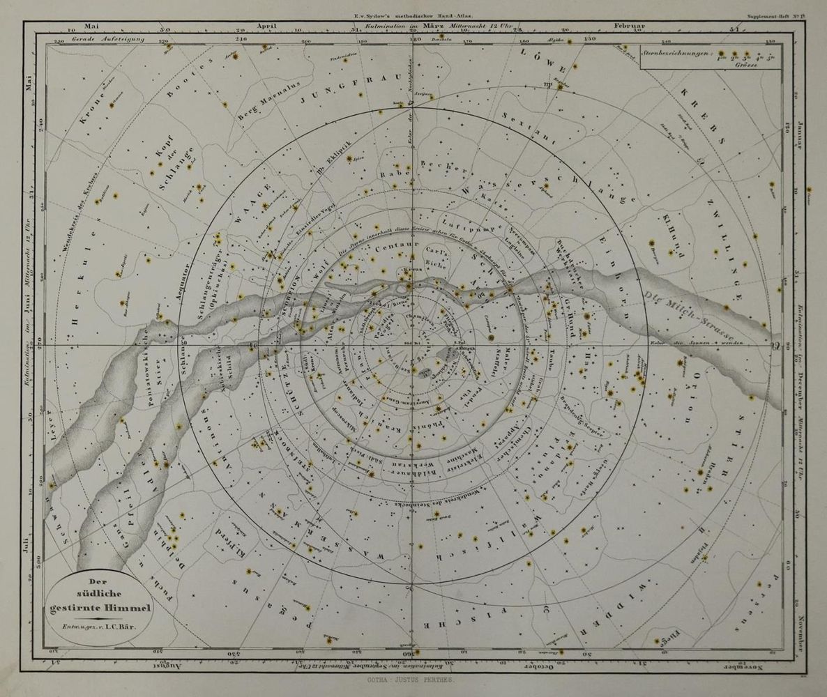 Große Abbildung Nr.2: 137-2612 Himmelskarten.: (Varia, Astronomie)