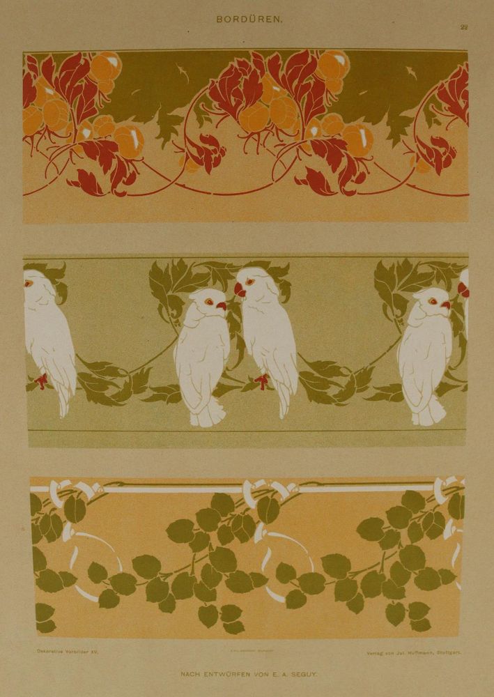 Große Abbildung Nr.3: 137-2669 Jugendstil-Ornamente.: (Varia, Jugendstil)