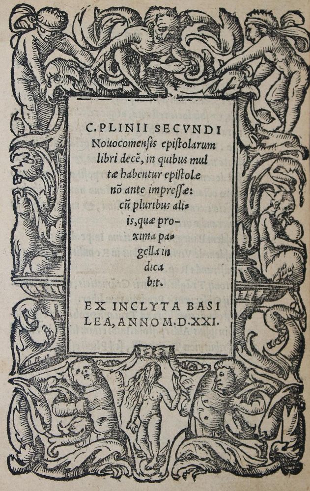Große Abbildung Nr.2: 137-273 Plinius,C.Sec.: (Alte Drucke, Handschriften und Theologie)