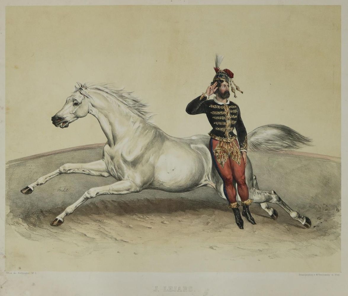 Große Abbildung Nr.1: 137-2734 Album der Reitkünstler.: (Varia, Zirkus)
