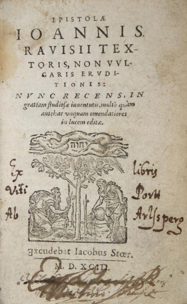 Große Abbildung Nr.1: 137-277 Ravisius Textor,J.: (Alte Drucke, Handschriften und Theologie)