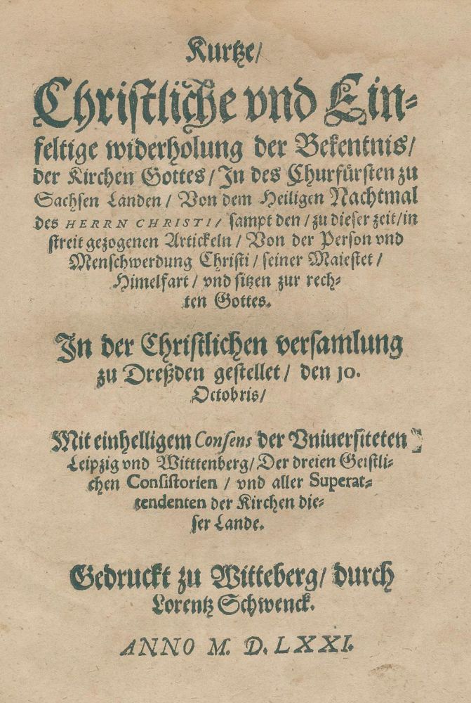 Große Abbildung Nr.3: 137-279 Reformation.: (Alte Drucke, Handschriften und Theologie)