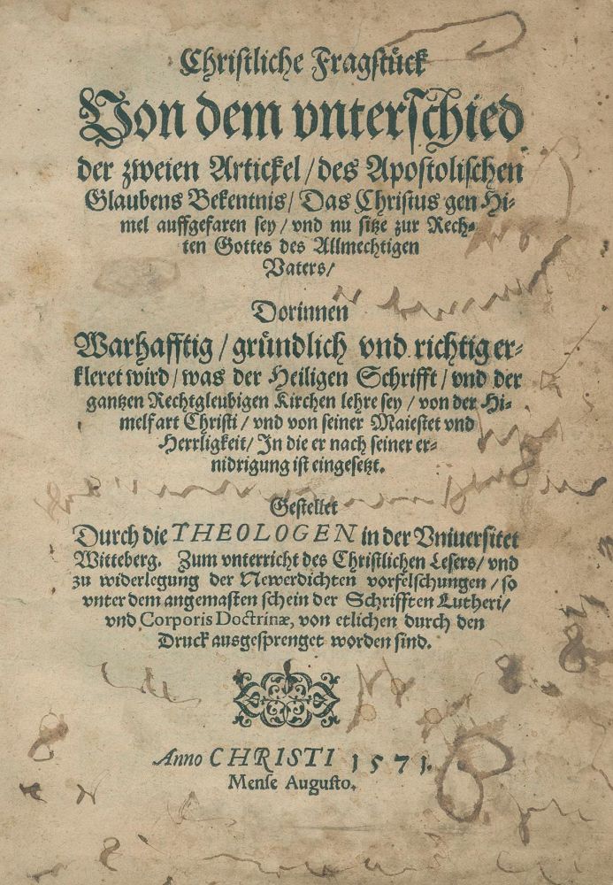 Große Abbildung Nr.4: 137-279 Reformation.: (Alte Drucke, Handschriften und Theologie)
