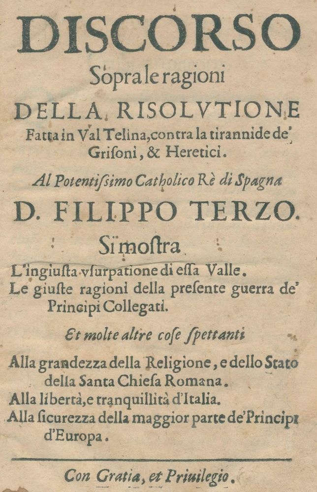 Große Abbildung Nr.1: 137-303 (Sarpi,P.).: (Schweiz, Graubünden)