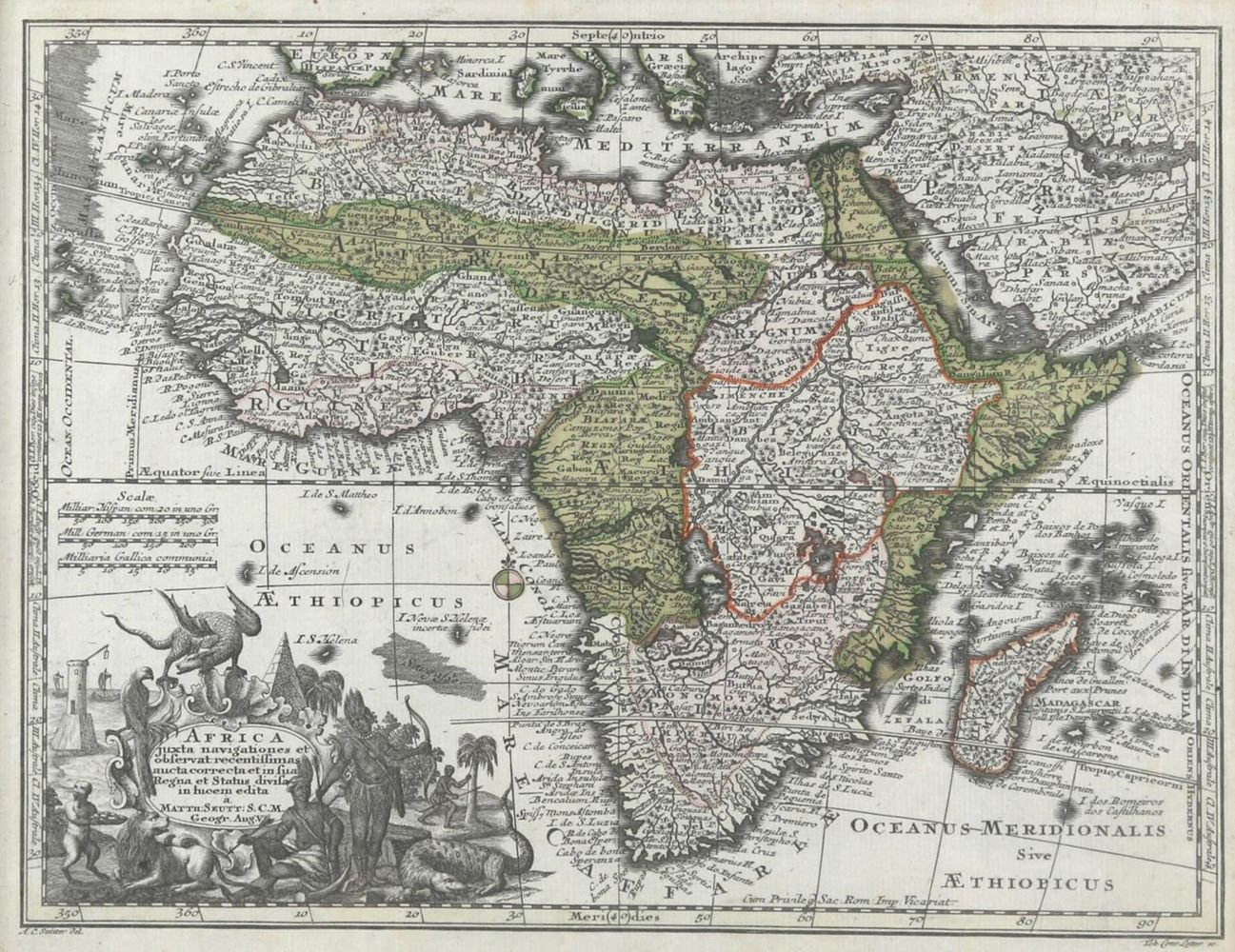 Große Abbildung Nr.2: 137-3123 Weltkarte u. Erdteilkarten.: (Ausland)
