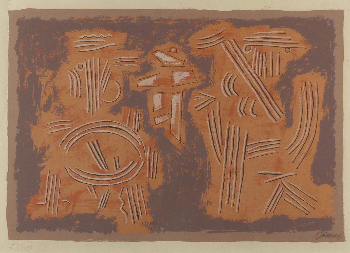 Große Abbildung Nr.1: 137-3193 Baumeister, Willi: (Künstlergraphik)