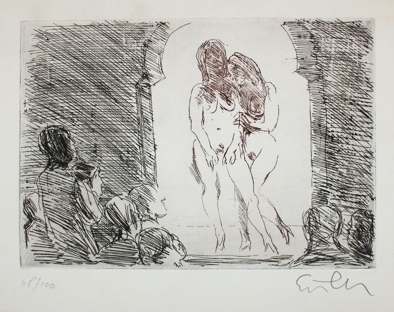 Große Abbildung Nr.1: 137-3391 Eisler, Georg: (Künstlergraphik, Erotika - Galantes)