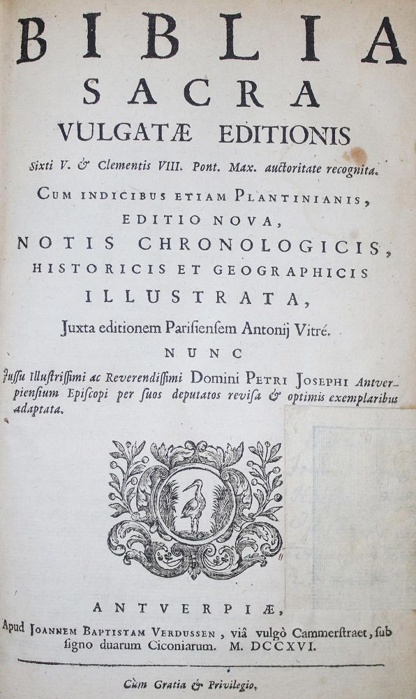 Große Abbildung Nr.1: 137-34 Biblia germanica.: (Bibeln)