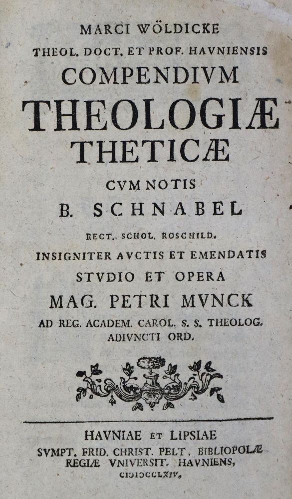 Große Abbildung Nr.1: 137-342 Wöldicke,M.: (Alte Drucke, Handschriften und Theologie)