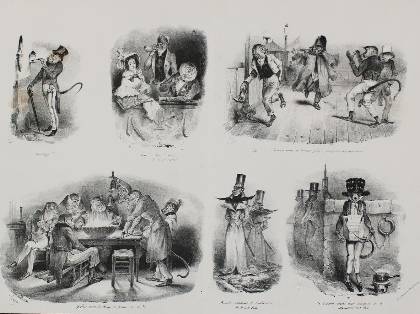 Große Abbildung Nr.1: 137-3450 Grandville, Jean Jacques (d.i. Jean Ignace Isidor Gerard): (Künstlergraphik)
