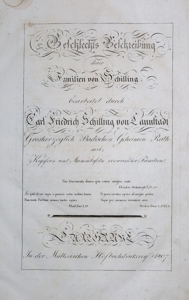 Große Abbildung Nr.2: 137-349 Schilling von Cannstadt,C.F.: (Genealogie und Heraldik)