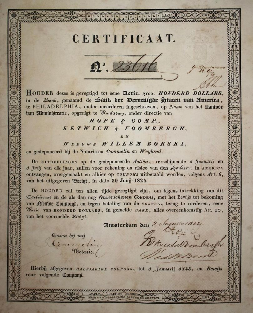Große Abbildung Nr.1: 137-357 Certificaat: (Wirtschaft, Aktien)