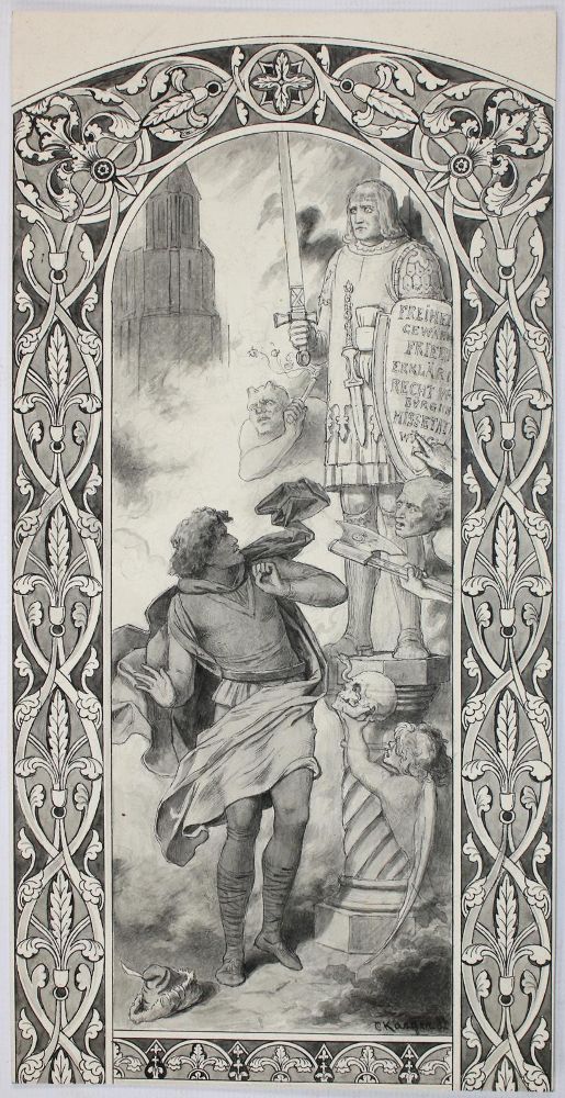 Große Abbildung Nr.1: 137-3583 Karger, Karl: (Künstlergraphik)