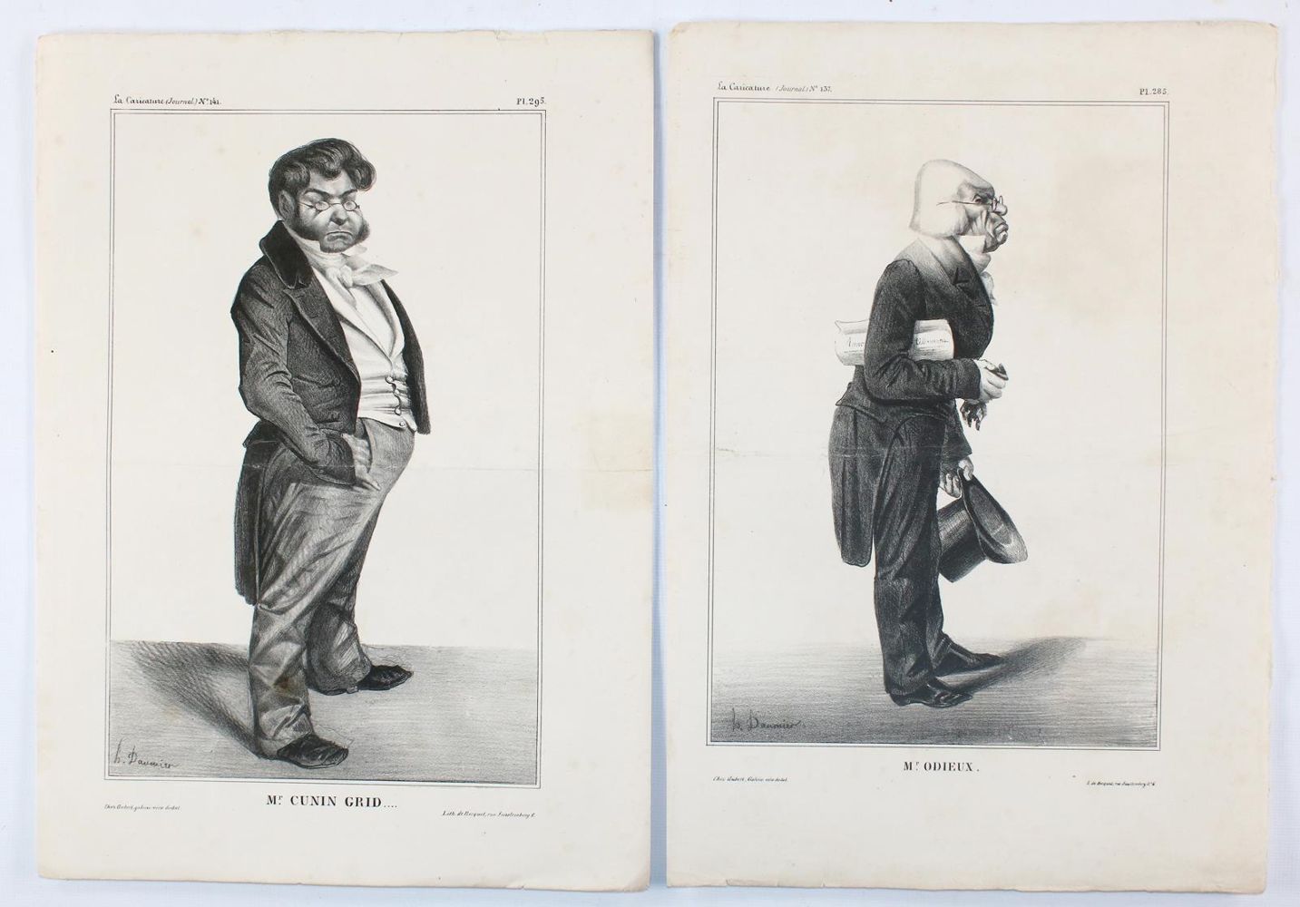 Große Abbildung Nr.4: 137-3590 Daumier, Honoré: (Künstlergraphik, Karikatur)