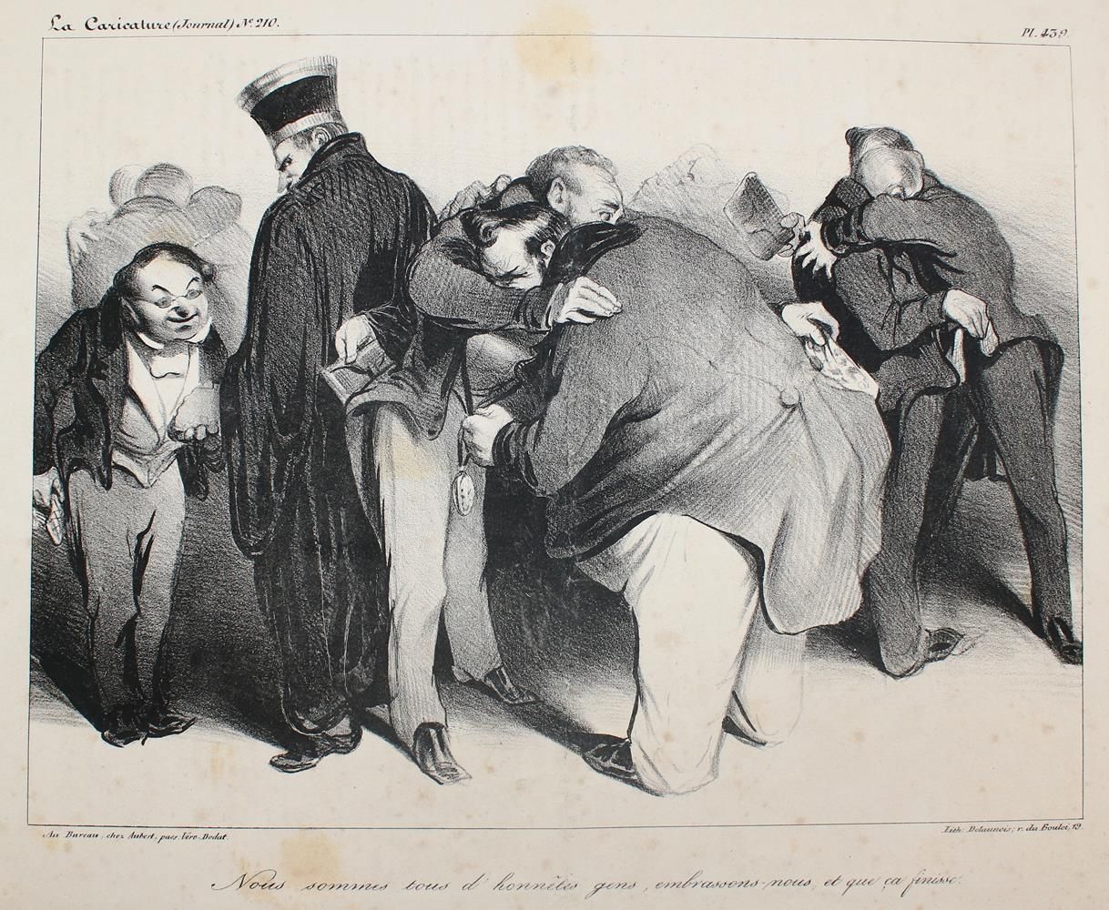 Große Abbildung Nr.2: 137-3591 Daumier, Honoré: (Künstlergraphik, Karikatur)