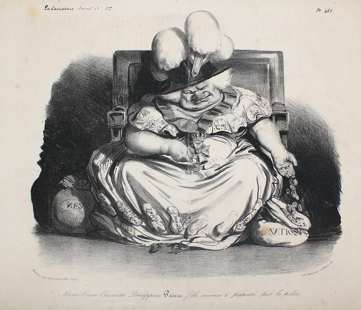 Große Abbildung Nr.1: 137-3593 Daumier, Honoré: (Künstlergraphik, Karikatur)