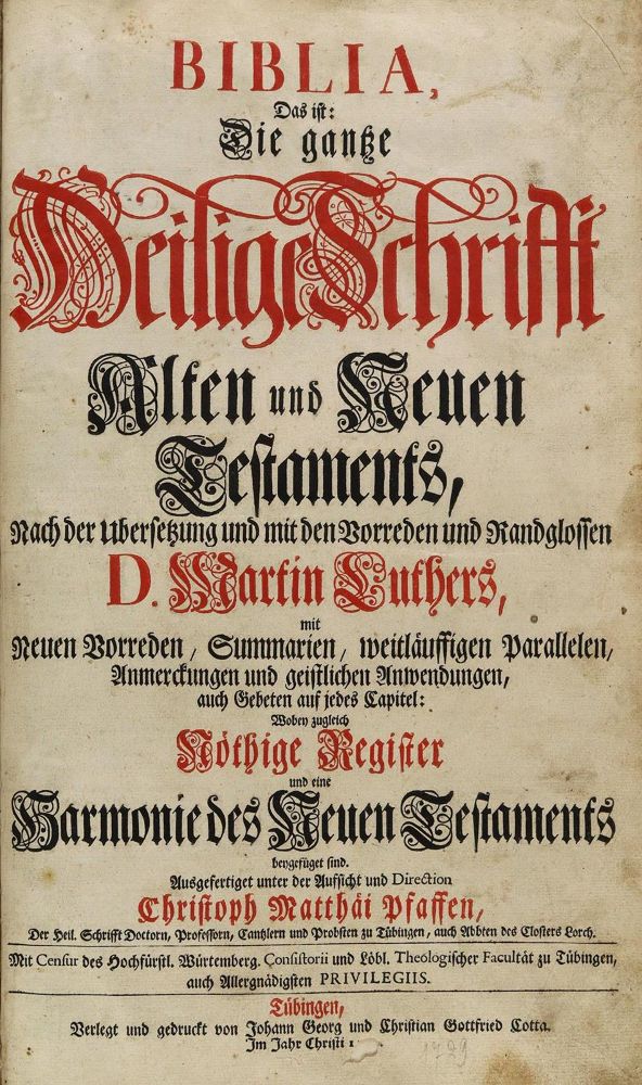 Große Abbildung Nr.2: 137-36 Biblia germanica.: (Bibeln)