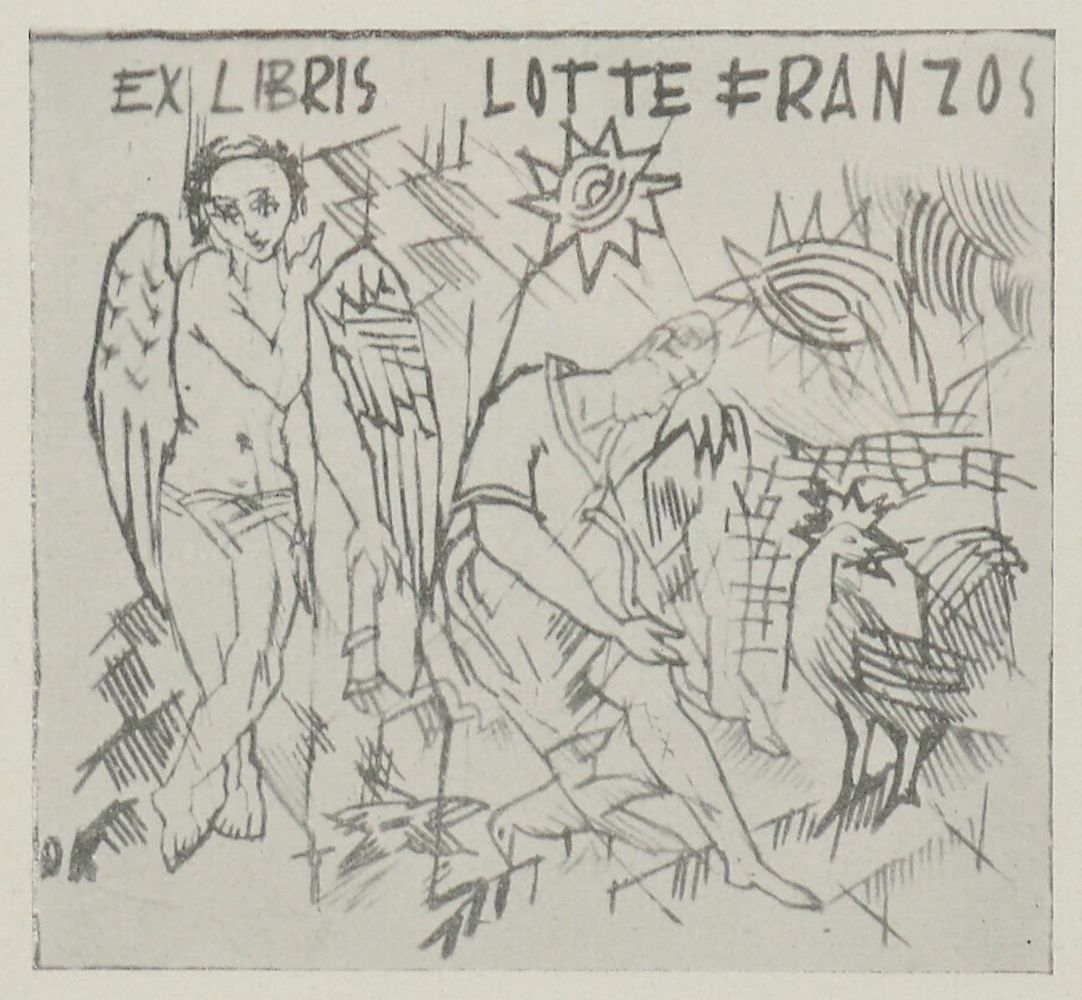 Große Abbildung Nr.1: 137-3621 Kokoschka, Oskar: (Künstlergraphik, Kokoschka, Exlibris)