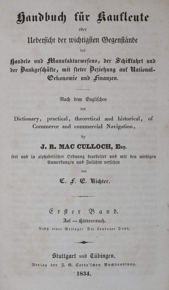 Große Abbildung Nr.1: 137-363 McCulloch,J.R.: (Wirtschaft)