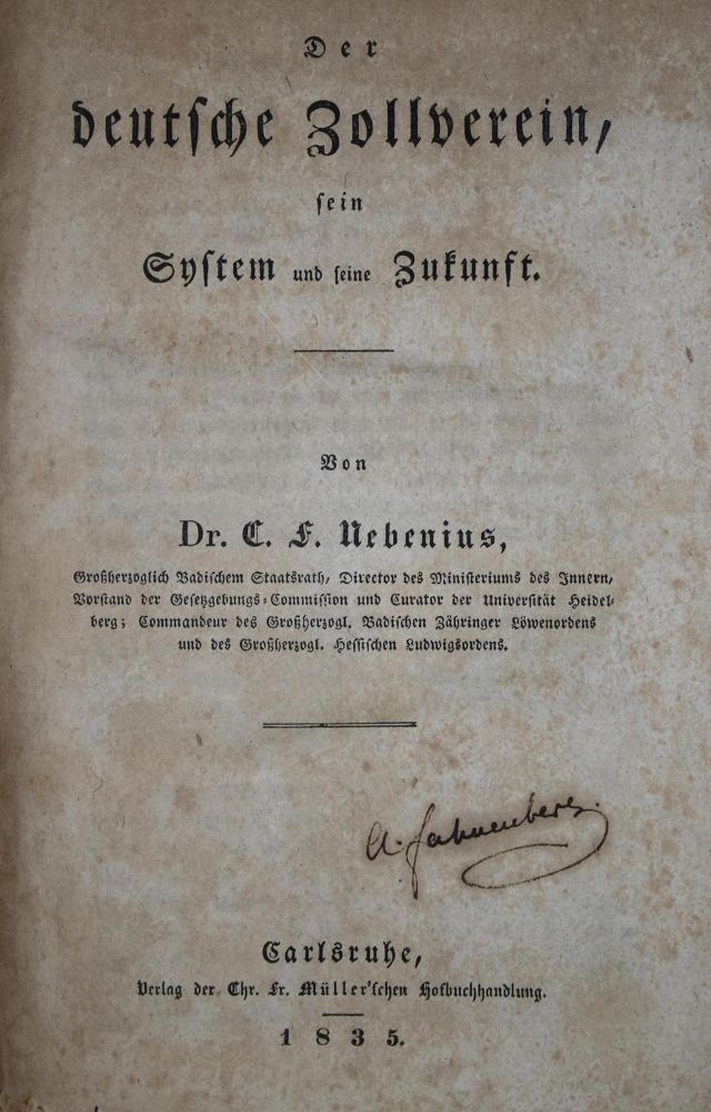Große Abbildung Nr.1: 137-365 Nebenius,C.F.: (Wirtschaft)