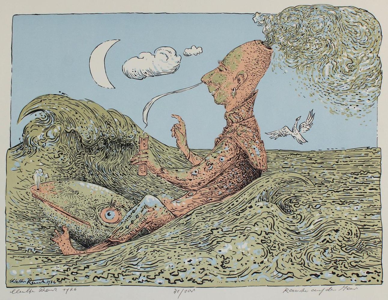 Große Abbildung Nr.71: 137-3733 Mahncke, Sigrid: (Künstlergraphik)