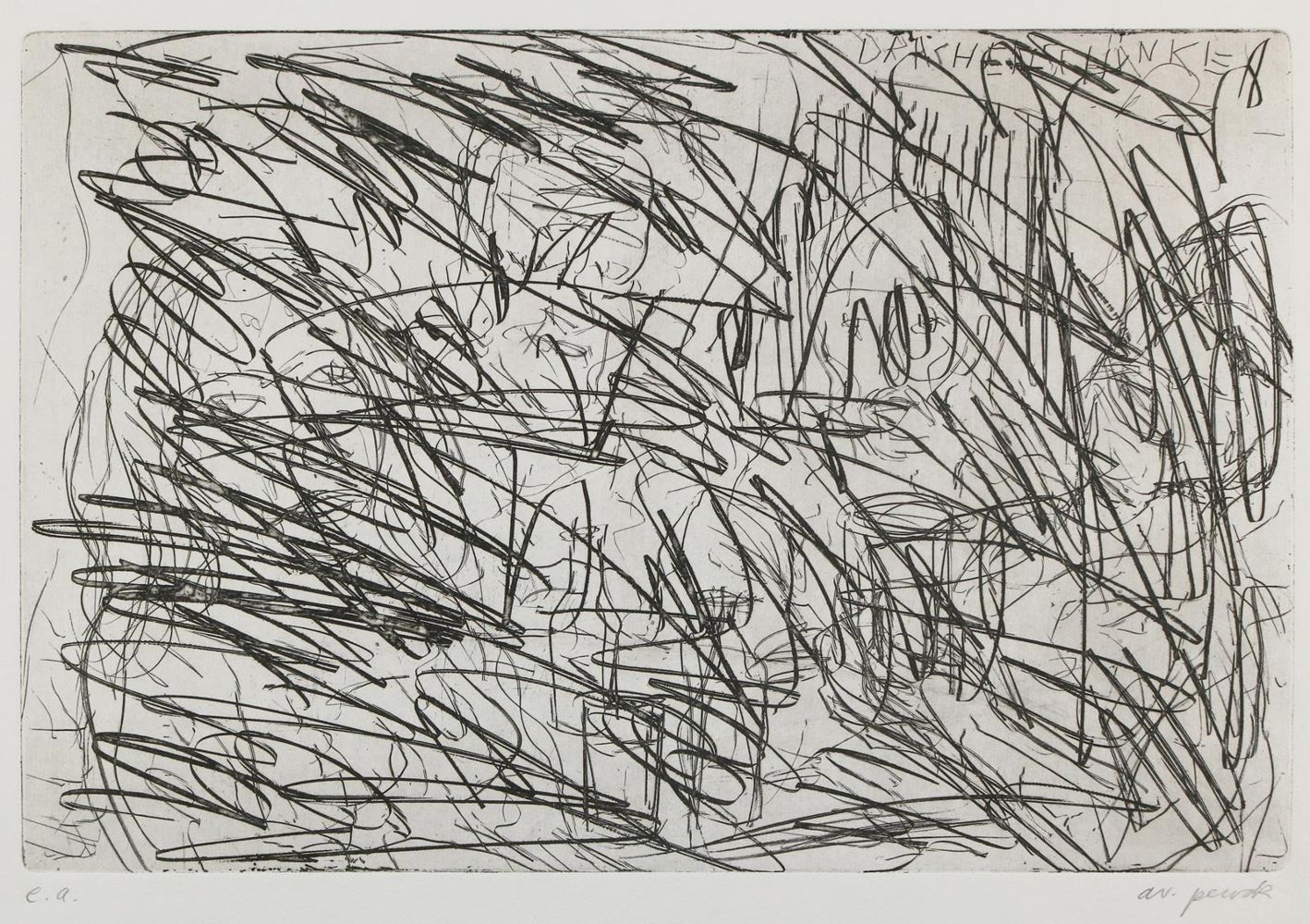 Große Abbildung Nr.1: 137-3819 Penck,A.R. (d.i. Ralf Winkler,: (Künstlergraphik)