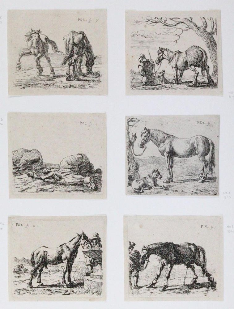 Große Abbildung Nr.2: 137-3833 Laer, Pieter Jacobsz van: (Künstlergraphik, Pferde)