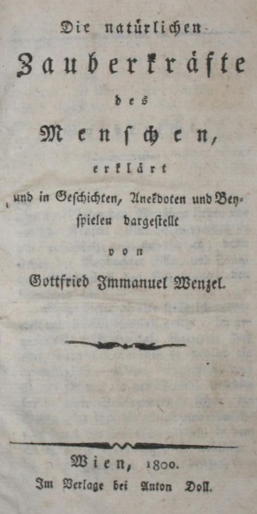 Große Abbildung Nr.1: 137-391 Wenzel,G.I.: (Grenzwissenschaften und Okkultismus)