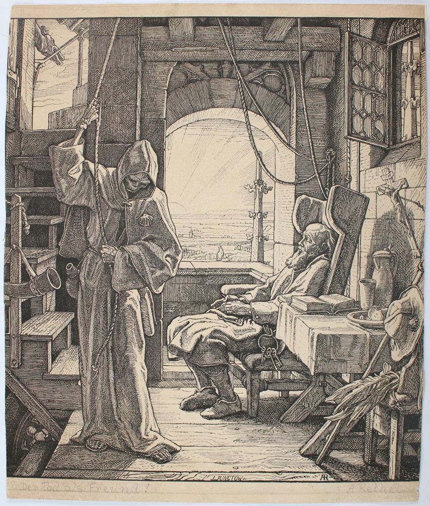 Große Abbildung Nr.1: 137-4055 Rethel, Alfred: (Künstlergraphik, Totentanz)