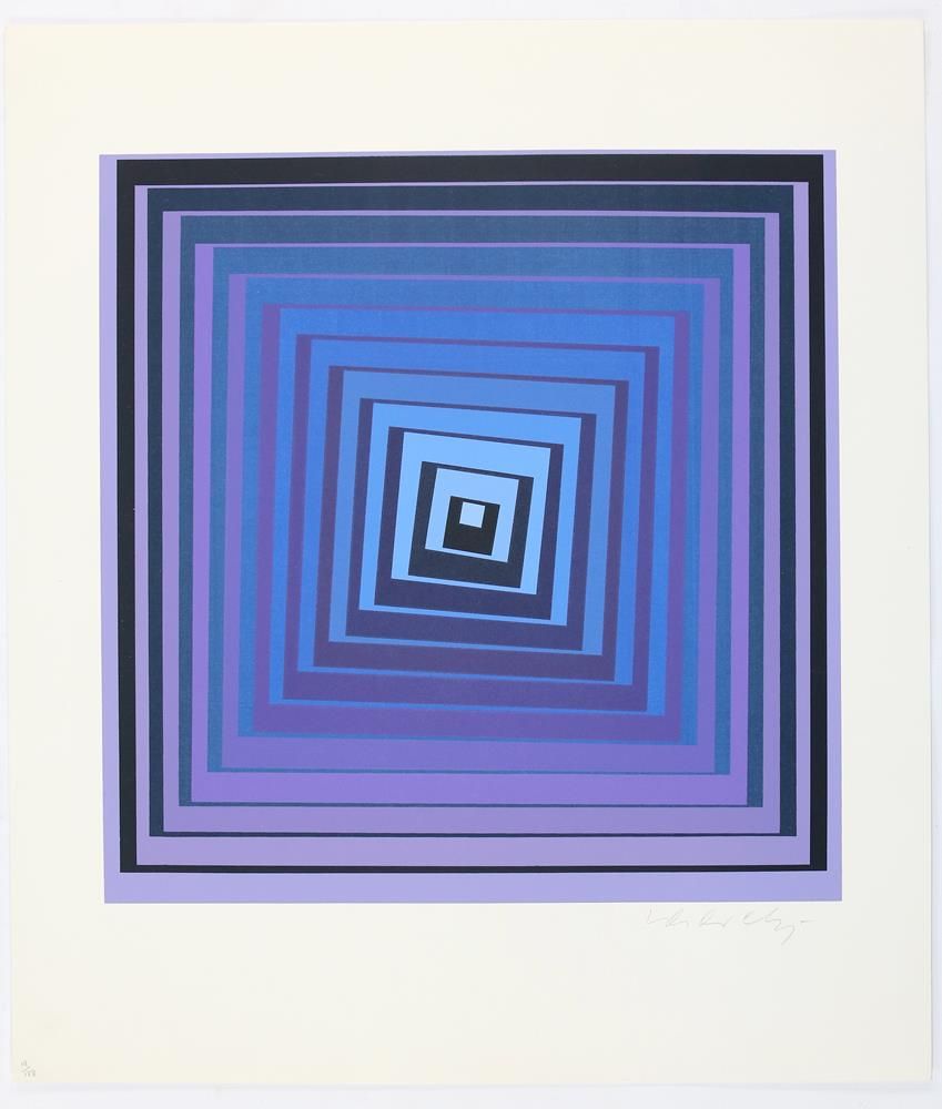 Große Abbildung Nr.1: 137-4081 Vasarely, Victor von: (Künstlergraphik)
