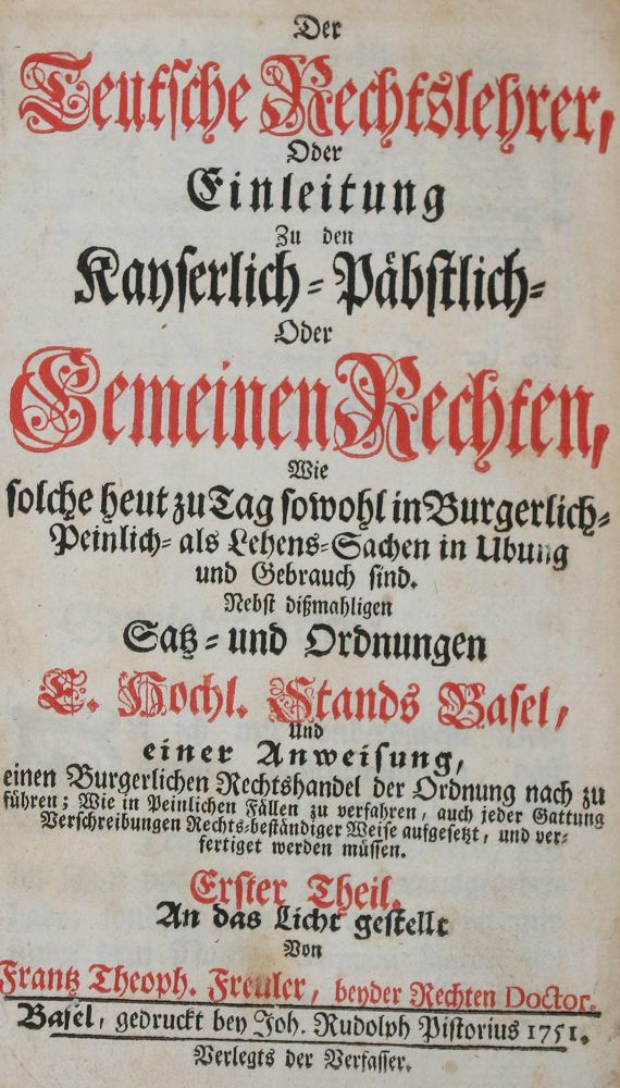 Große Abbildung Nr.1: 137-416 Freuler,F.T.: (Juridica und Kriminologie)