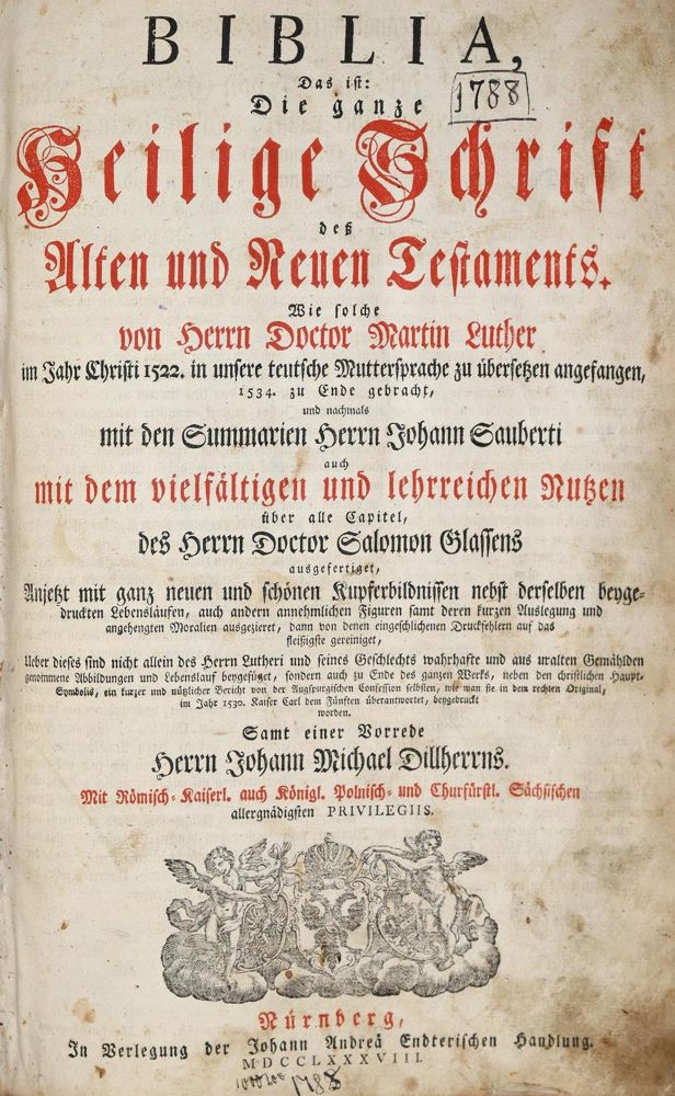 Große Abbildung Nr.1: 137-42 Biblia germanica.: (Bibeln)