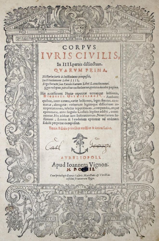 Große Abbildung Nr.1: 137-420 Justinianus I.: (Juridica und Kriminologie)