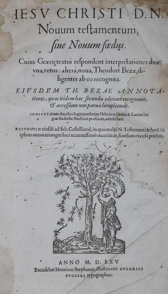 Große Abbildung Nr.1: 137-44 Biblia graeca et latina.: (Bibeln)
