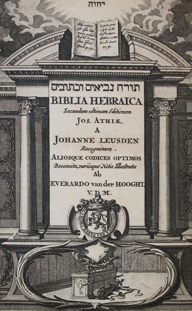 Große Abbildung Nr.1: 137-45 Biblia Hebraica,: (Bibeln)